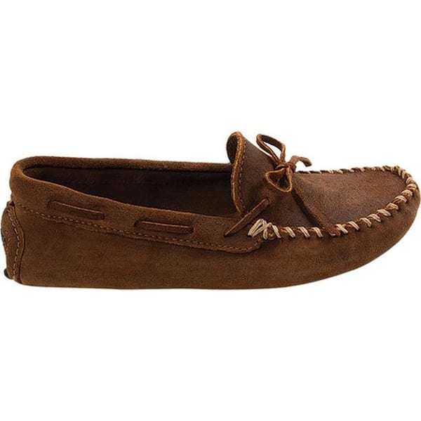 Shop Minnetonka Men S Original Cowhide Driving Moc Brown Ruff