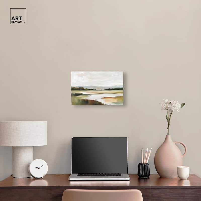 Verdant Valley Canvas by Art Remedy, Gallery Wrapped