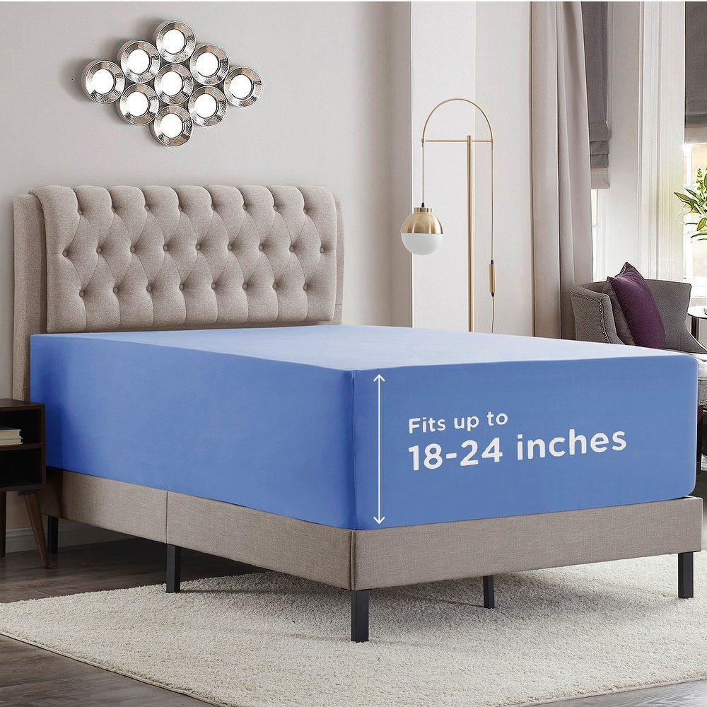 Empyrean Bedding Extra Deep Pocket Microfiber Fitted Sheet Set