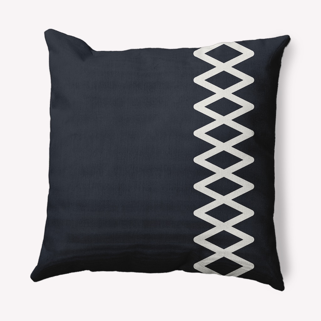 Zipper Stripe Nautical Decorative Indoor Pillow