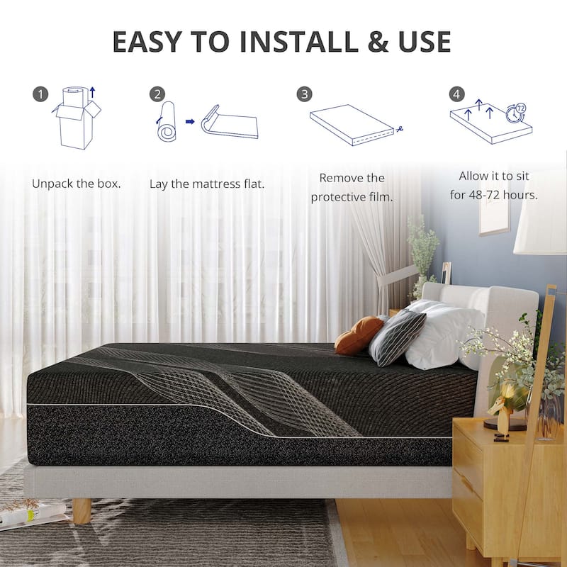 OSleep 8" AeroFusion Breathable Memory Foam Mattress