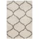 SAFAVIEH Hudson Shag Ogee Trellis 2-inch Thick Area Rug - 2'3" x 3'9" - Ivory/Grey