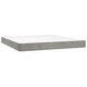 preview thumbnail 14 of 46, vidaXL Pocket Spring Bed Mattress Light Gray/Dark Gray multi size Velvet