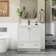 preview thumbnail 35 of 48, 30" Bathroom Vanity Cabinet with Undermount Sink & Faucet 30 in - White