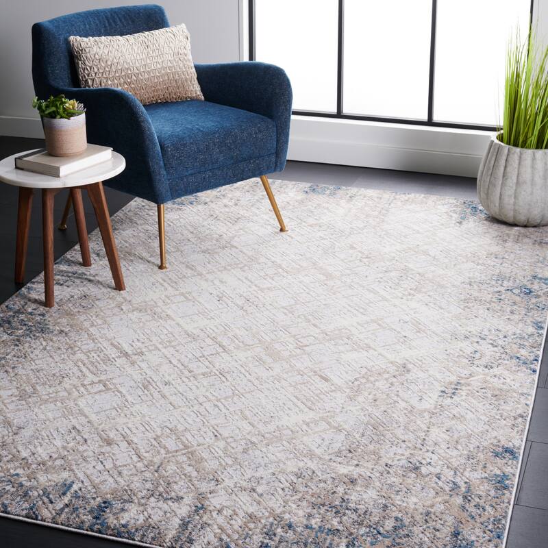 SAFAVIEH Vogue Vedrana Modern Abstract Rug - 4' x 6' - Blue/Grey