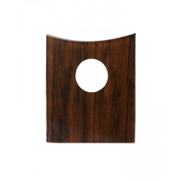 slide 2 of 2, Bathroom Faucet Part Glass Light Mahogany Disc Single Hole Renovators Supply