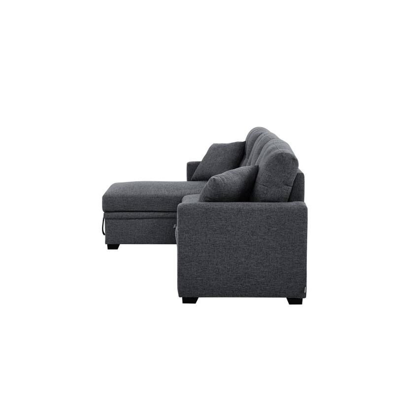 83 in. Modern Wide Pull-Out Modular Sofa Bed for Living Space