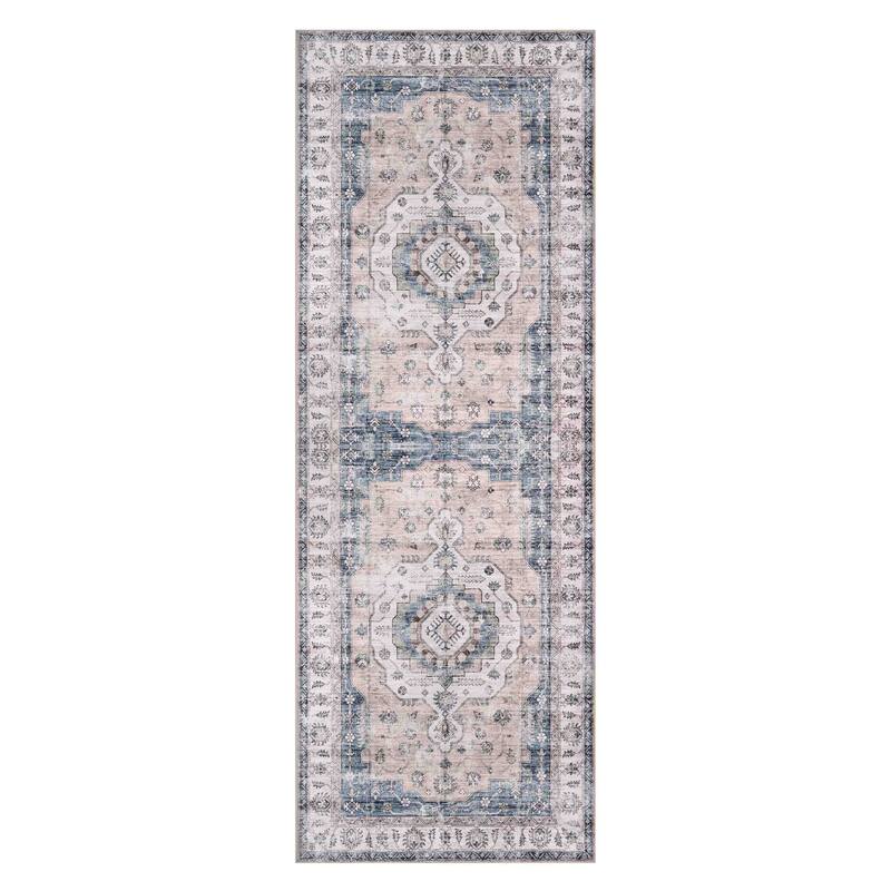 Delara Machine Washable Area Rug, Soft & Durable, Non-Slip Backing, Eco- Friendly GRS certified.