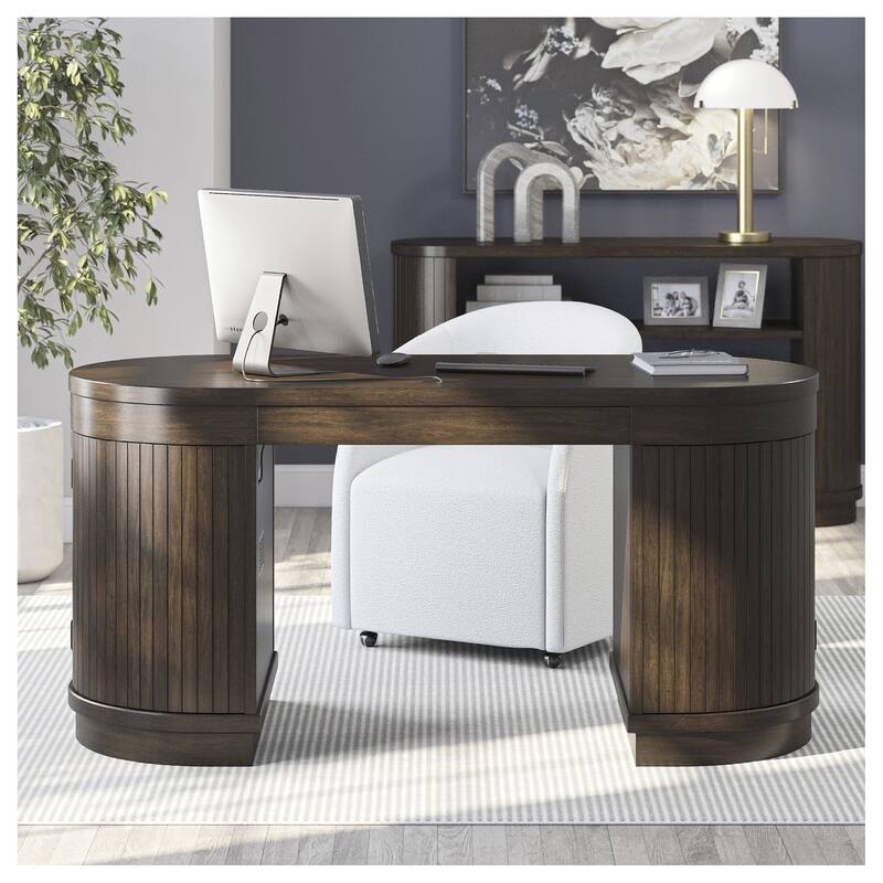 Signature Design by Ashley Korestone Warm Brown 63" Home Office Desk