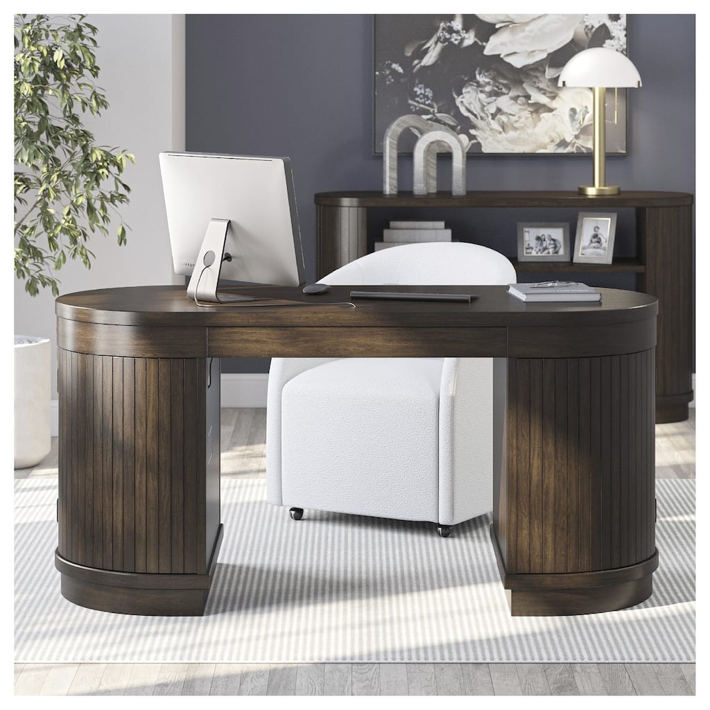 Signature Design by Ashley Korestone Warm Brown 63" Home Office Desk