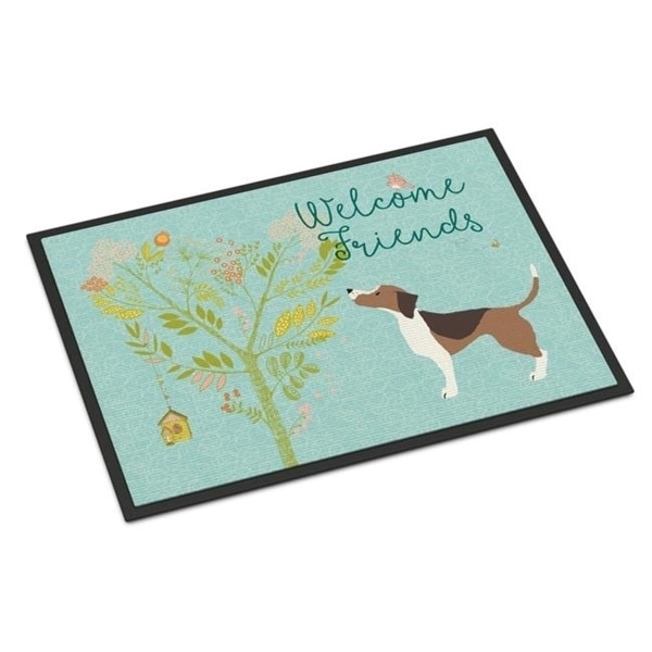 Carolines Treasures BB7601MAT Welcome Friends Beagle Indoor or Outdoor Mat 18 x 27 in.
