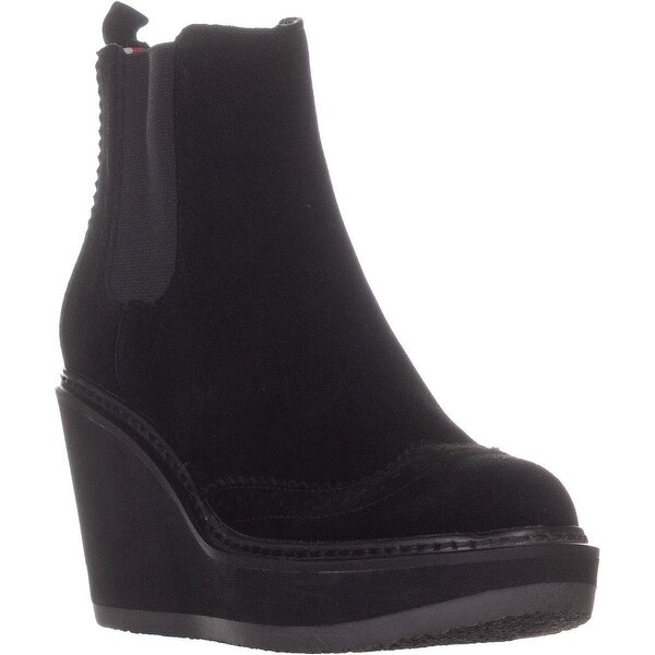 sirina platform wedge booties