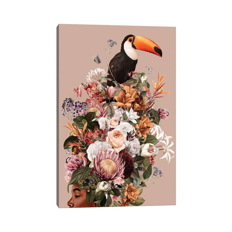 iCanvas "Floral Woman I" by Danilo de Alexandria Canvas Print