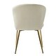 preview thumbnail 24 of 105, Luna Modern Glam Upholstered Tufted Back Side Accent Dining Chair with Small Base by HULALA HOME