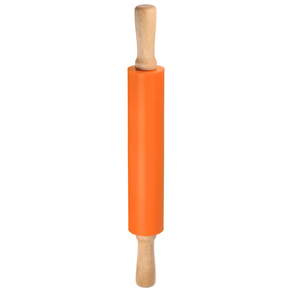 Silicone Rolling Pins for Baking 43cm x 5.2cm Orange