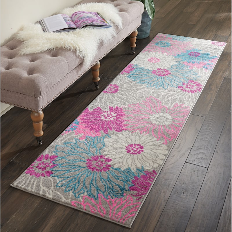 Nourison Passion Abstract Modern Floral Area Rug