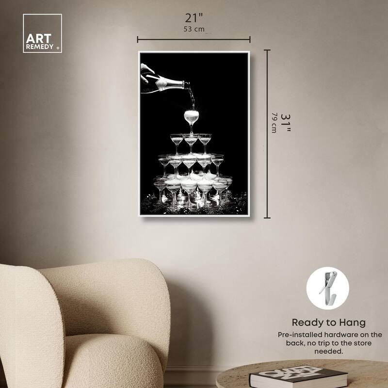 Flow of Fizz Canvas by Art Remedy
