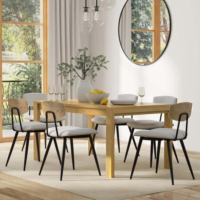 WyndenHall Saige 60x36 inch Rectangle Transitional Dining Table - 36"D x 60" W x 29.5"H