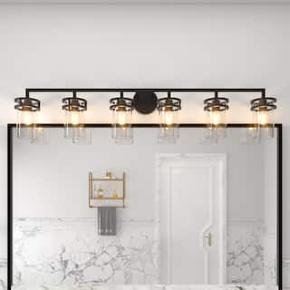 Acroma 6 - Light Black Dimmable Bathroom Vanity Light - Matte Black