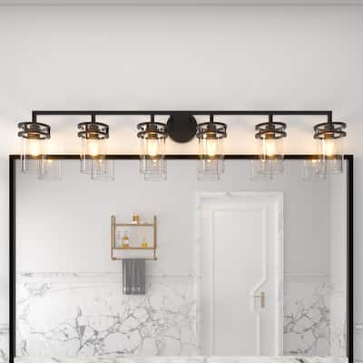 Acroma 6 - Light Dimmable Bathroom Vanity Light Product Name - Matte Black