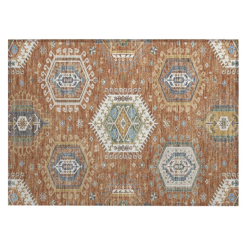 Machine Washable Indoor/ Outdoor Global Akron Chantille Rug