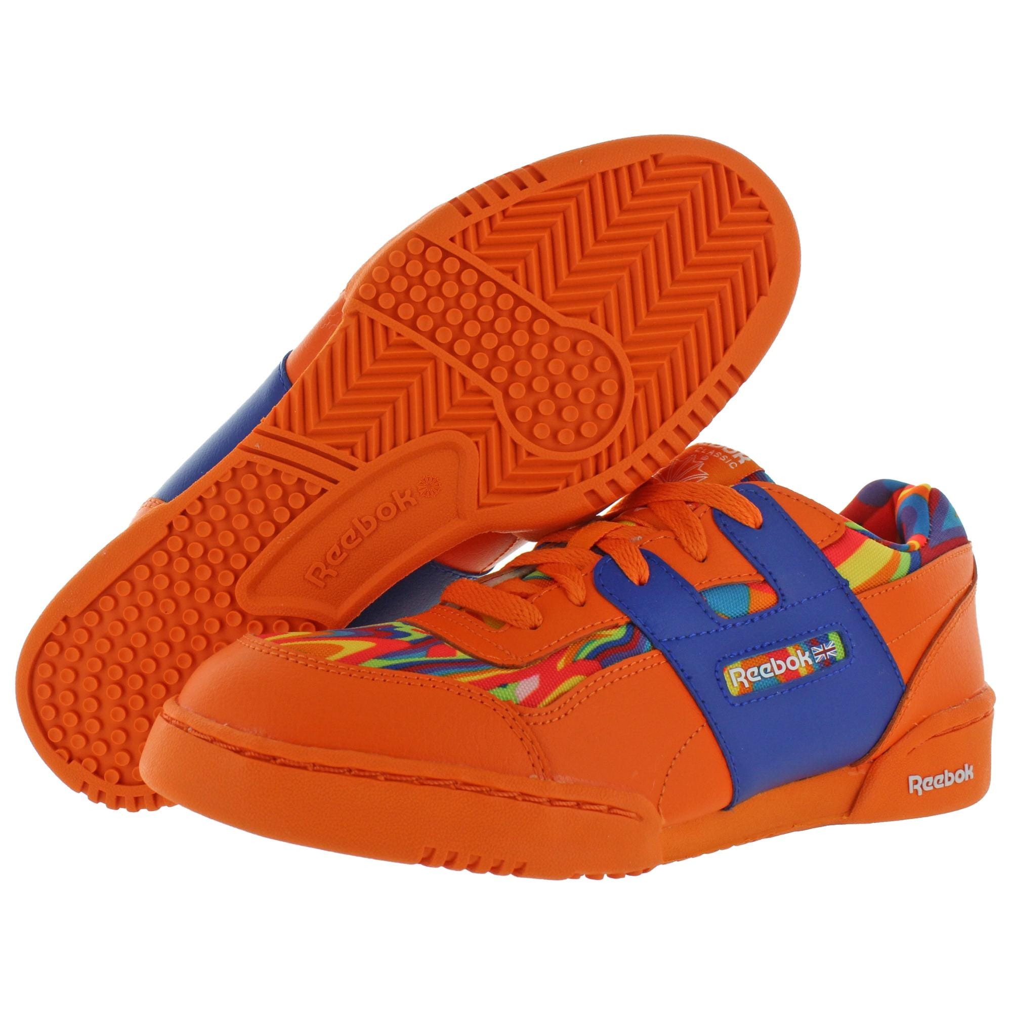 orange reebok trainers