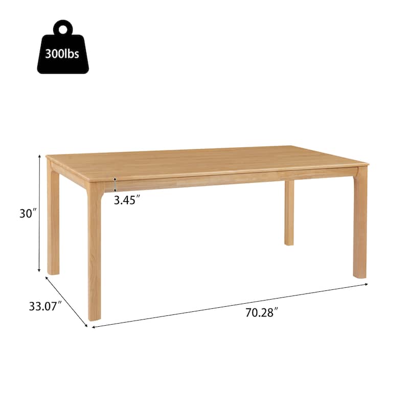 Christopher Knight Home - Ave Minimalist Modern 70.28" Wood Rectangular Dining Table for Kitchen & Dining Room
