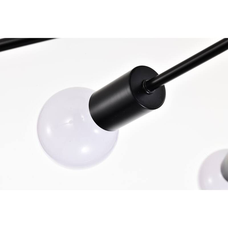 Pimlin 10-Light Baton Style Semi-Flush Mount Ceiling Lamp