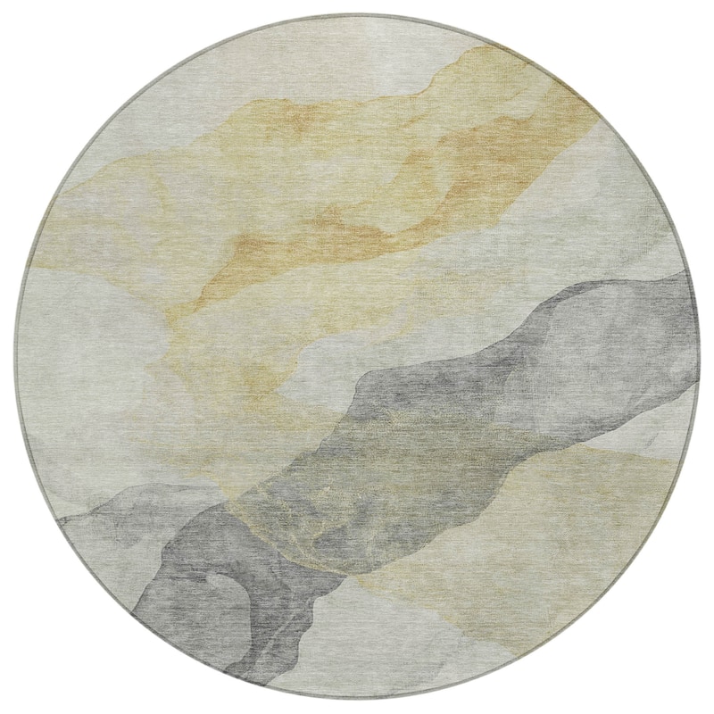 HomeRoots Abstract Transitional Rectangle Outdoor Rug