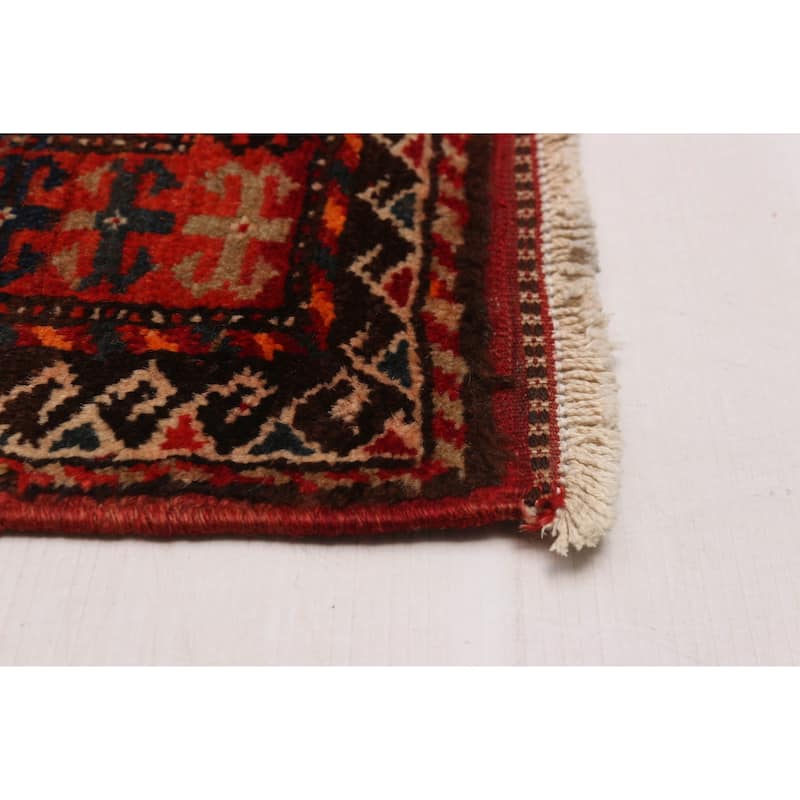 ECARPETGALLERY Hand-knotted Melis Red Wool Rug - 4'8 x 8'2