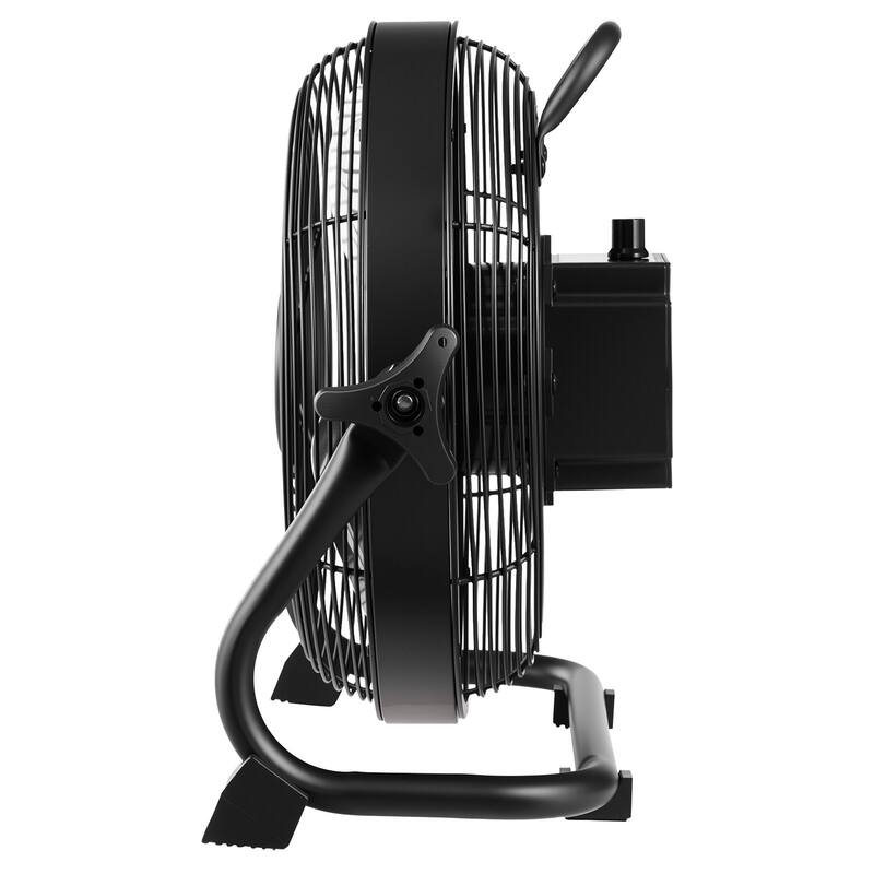 10-Inch Rechargeable Fan with Aluminum Blades and Stepless Speed Control for Home and Outdoors - 13.8 x 7.8 x 13.4 in