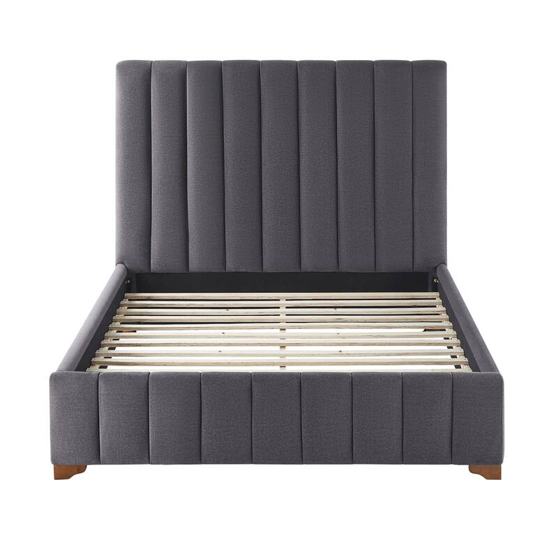 Full Size Modern Design Bed Frame Upholstered Queen Bed Frame Platform
