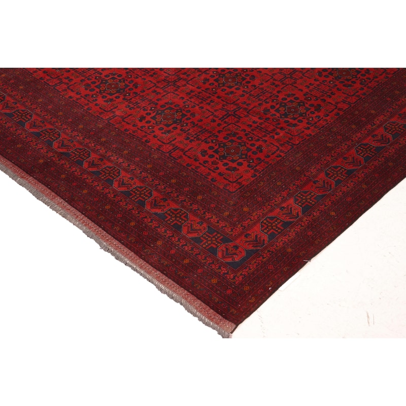 Tribal Biljik Khal Mohammadi Layne Red/Blue Rug - 10'3'' x 12'10''