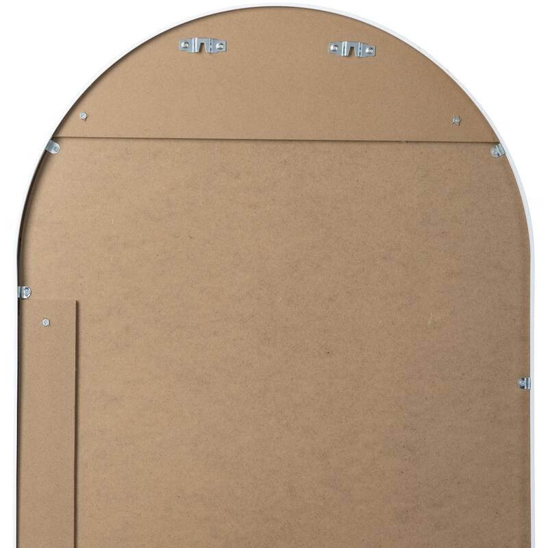 Livabliss Aranya Modern Aluminum Oval Pill-Shaped Accent Mirror