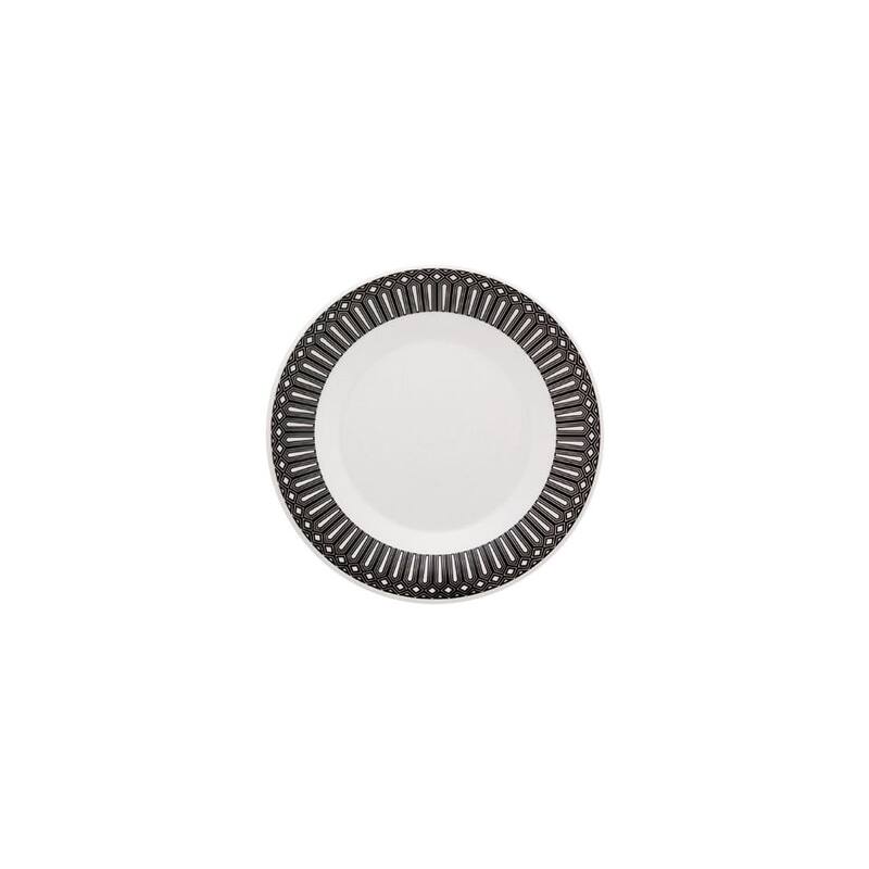 Biona Medium 7.48" Salad Plates in Black and Ivory