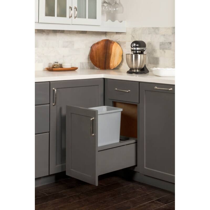 Hardware Resources CAN-MDB Series Bottom Mount Single Bin Trash Can