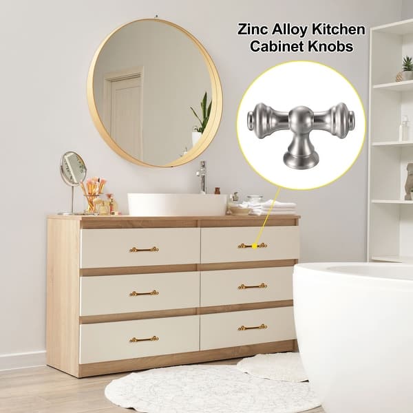 Kitchen Cabinet Knobs Single Hole Brushed Nickel - Brushed Nickel