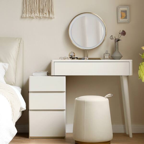 Modern Minimalist Makeup Vanities - White - On Sale - Bed Bath & Beyond -  40806126