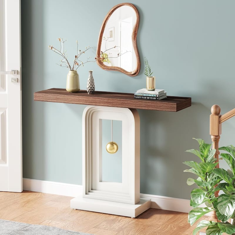 39.5 Inche Narrow Console Sofa Hallway Accent Table for Entryway