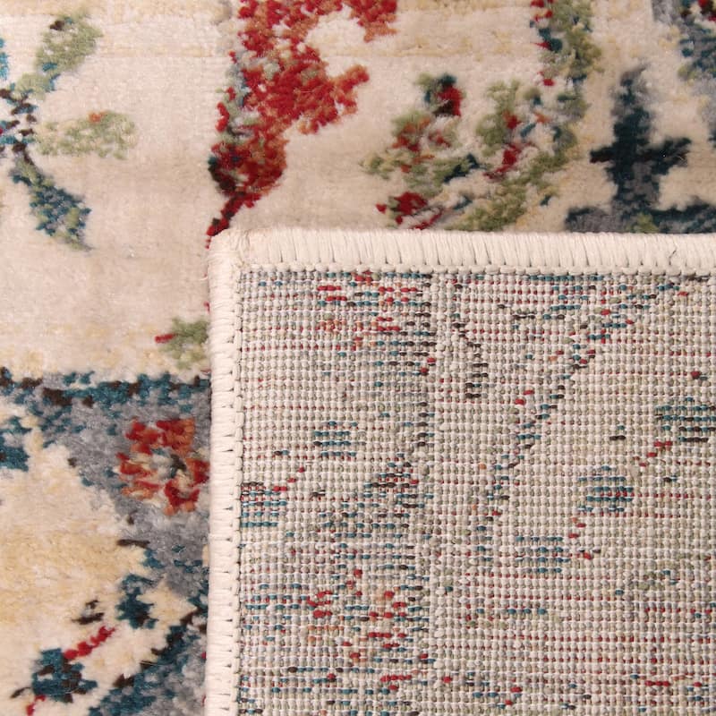 Superior Vanessa Vintage Floral Patchwork Indoor Runner or Area Rug