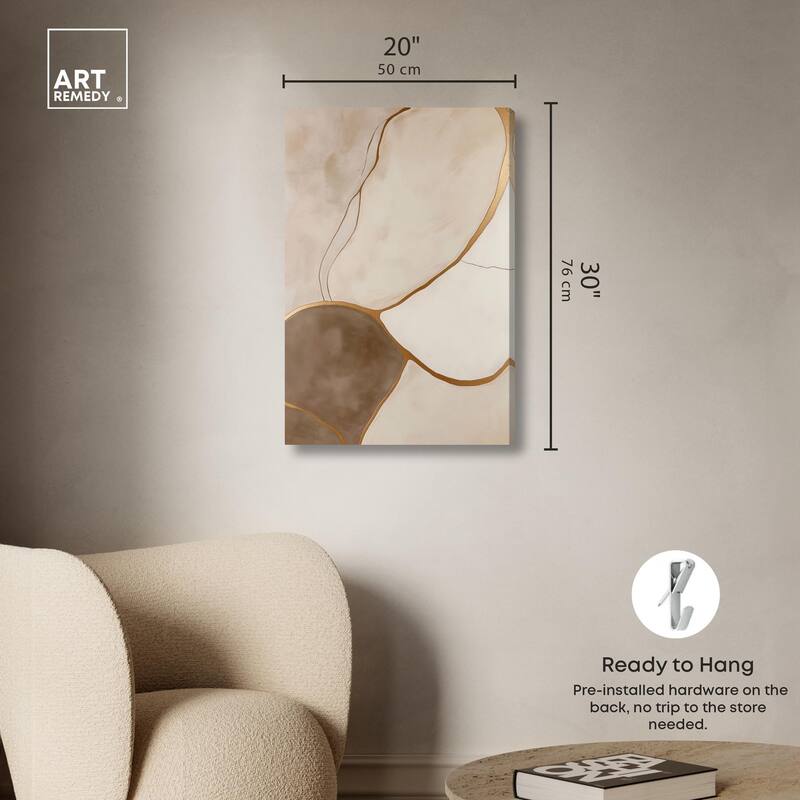 Taupe Terrain I Canvas by Art Remedy, Gallery Wrapped