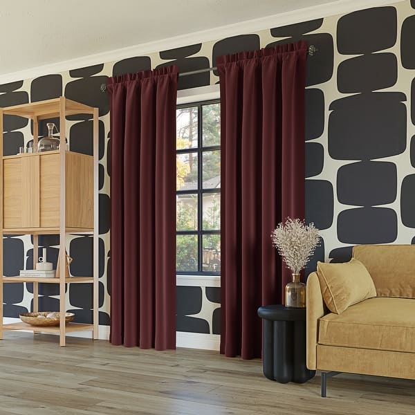 Sun Zero Oslo Theater Grade Total Blackout Curtain Panel – 52 X 84 Inches, Rod Pocket, Black