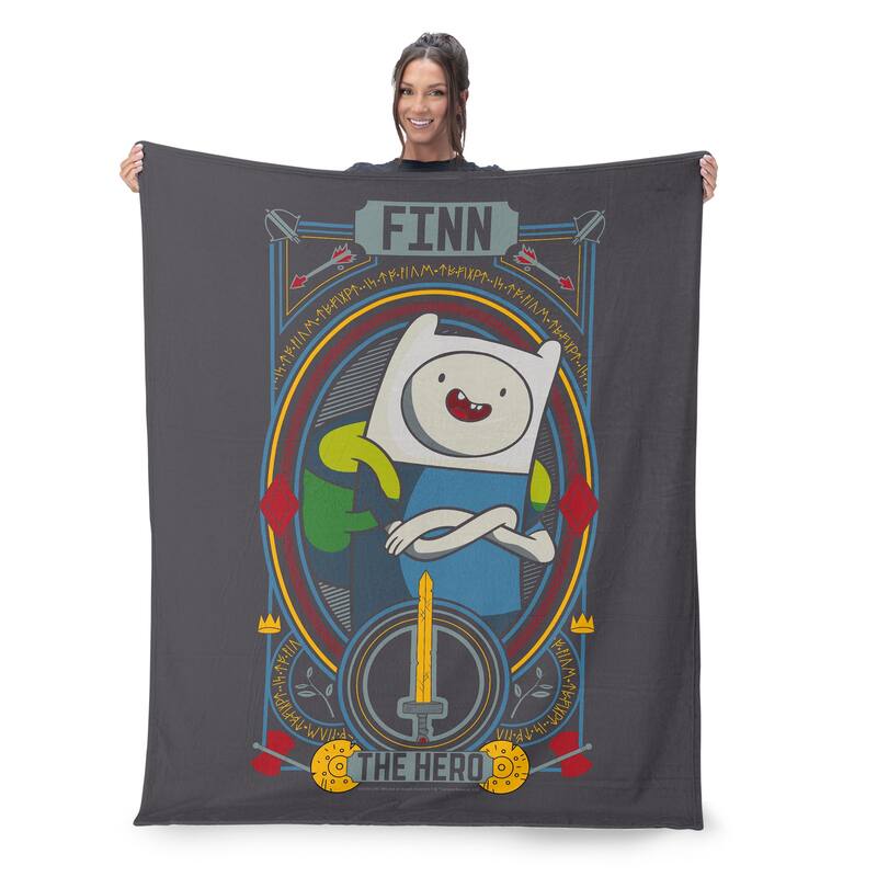 Cartoon Network Adventure Time Silk Touch Throw Blanket