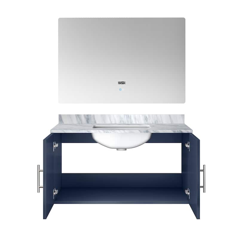 36-inch Bathroom Vanity with Marble Top, Soft Close Features,and Mirror -Scratch & Stain Resistant Countertop