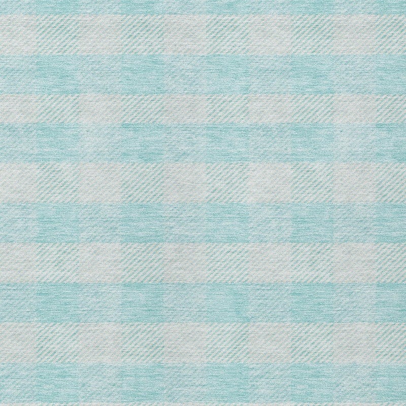 HomeRoots Plaid Transitional Rectangle Outdoor Rug