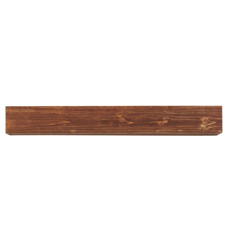 Home Decor Rustic Solid Wood Decorative Wall Shelf, Fireplace Mantel