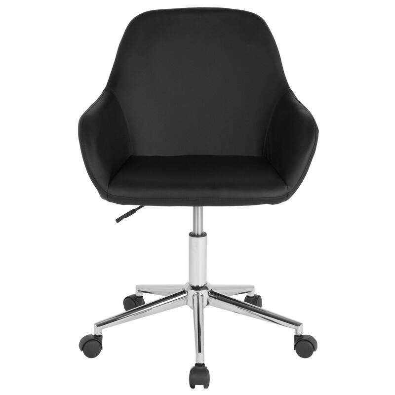Home & Office Mid-Back LeatherSoft Upholstered Swivel Chair