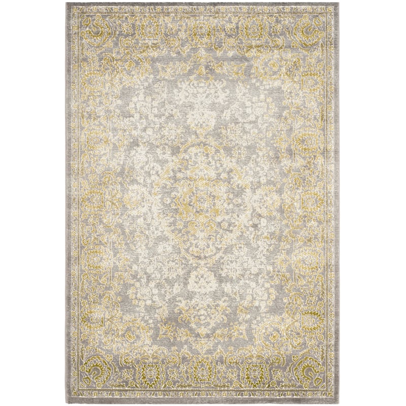 SAFAVIEH Passion Hennie Vintage Distressed Boho Oriental Rug - 4' x 5'7" - Grey/Green