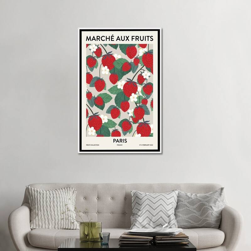 iCanvas "Fruit Market Paris" by Ana Martinez Framed