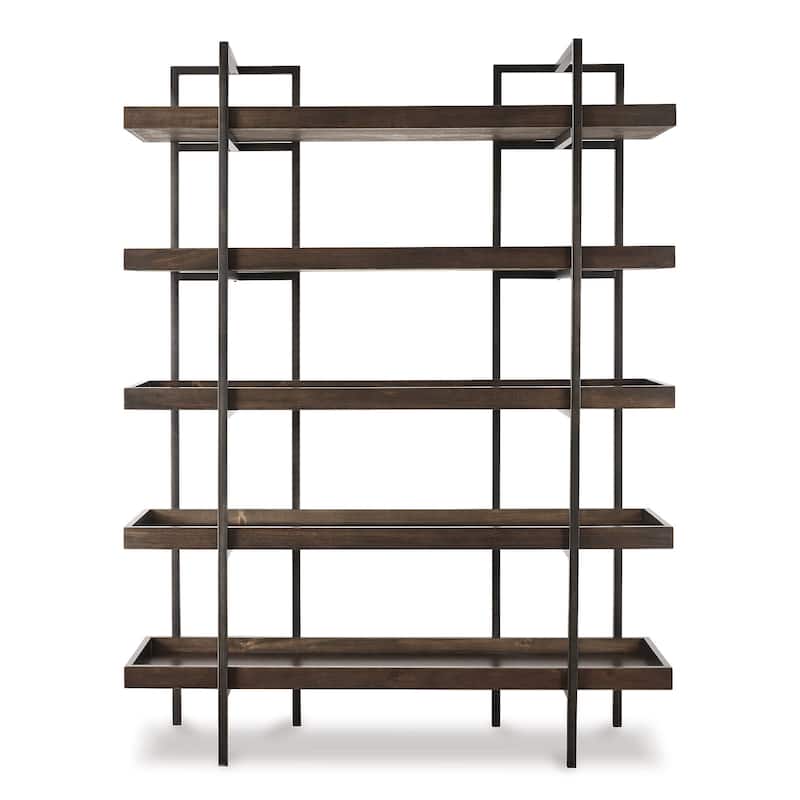 Signature Design by Ashley Starmore Brown/Black Home Office Desk and Storage